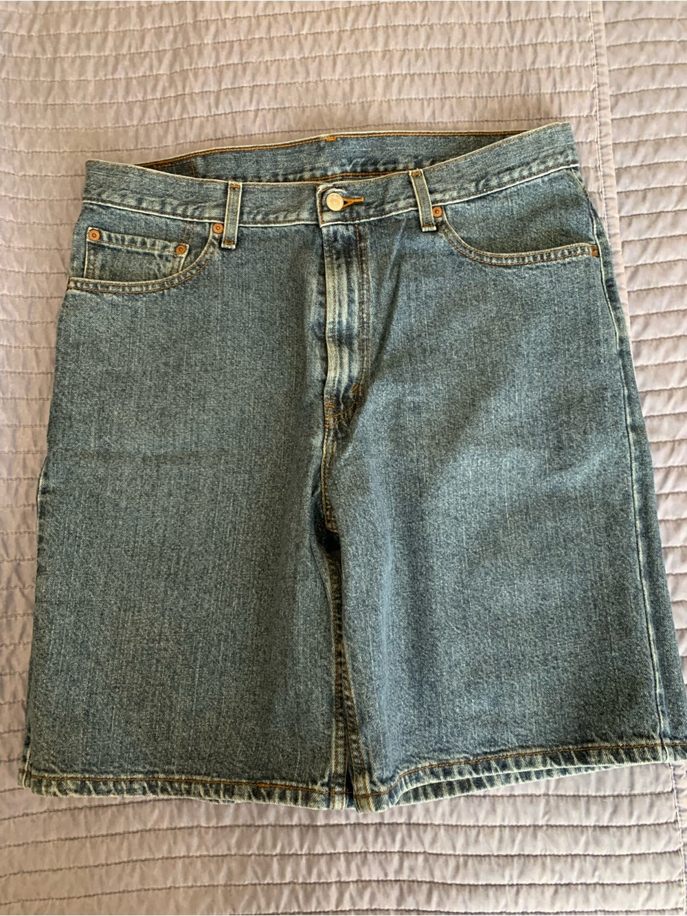 Men's Light Blue Denim Jean Shorts